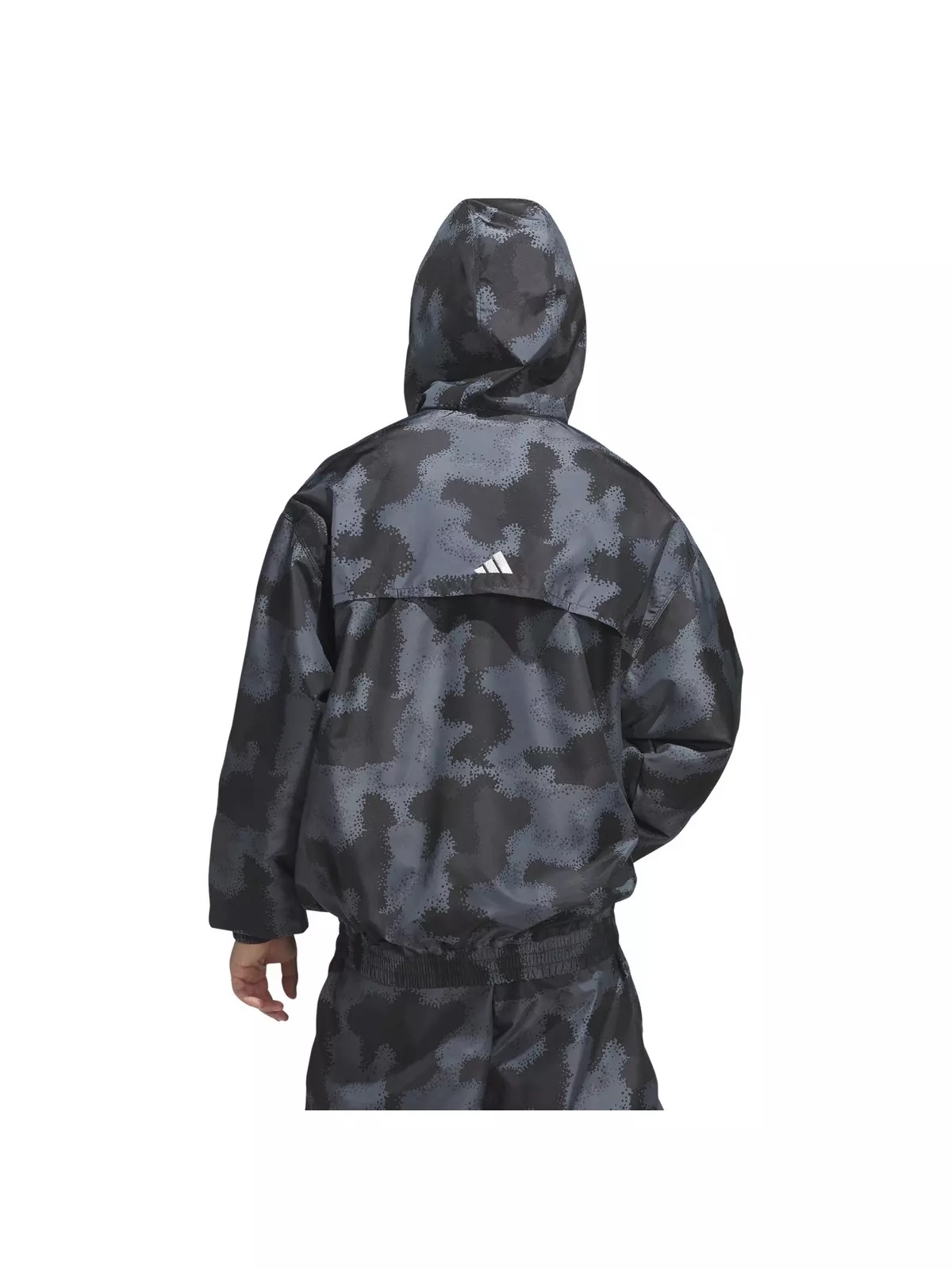 Men's Anthony Edwards Camp AOP Hooded Anorak -Grey - 2