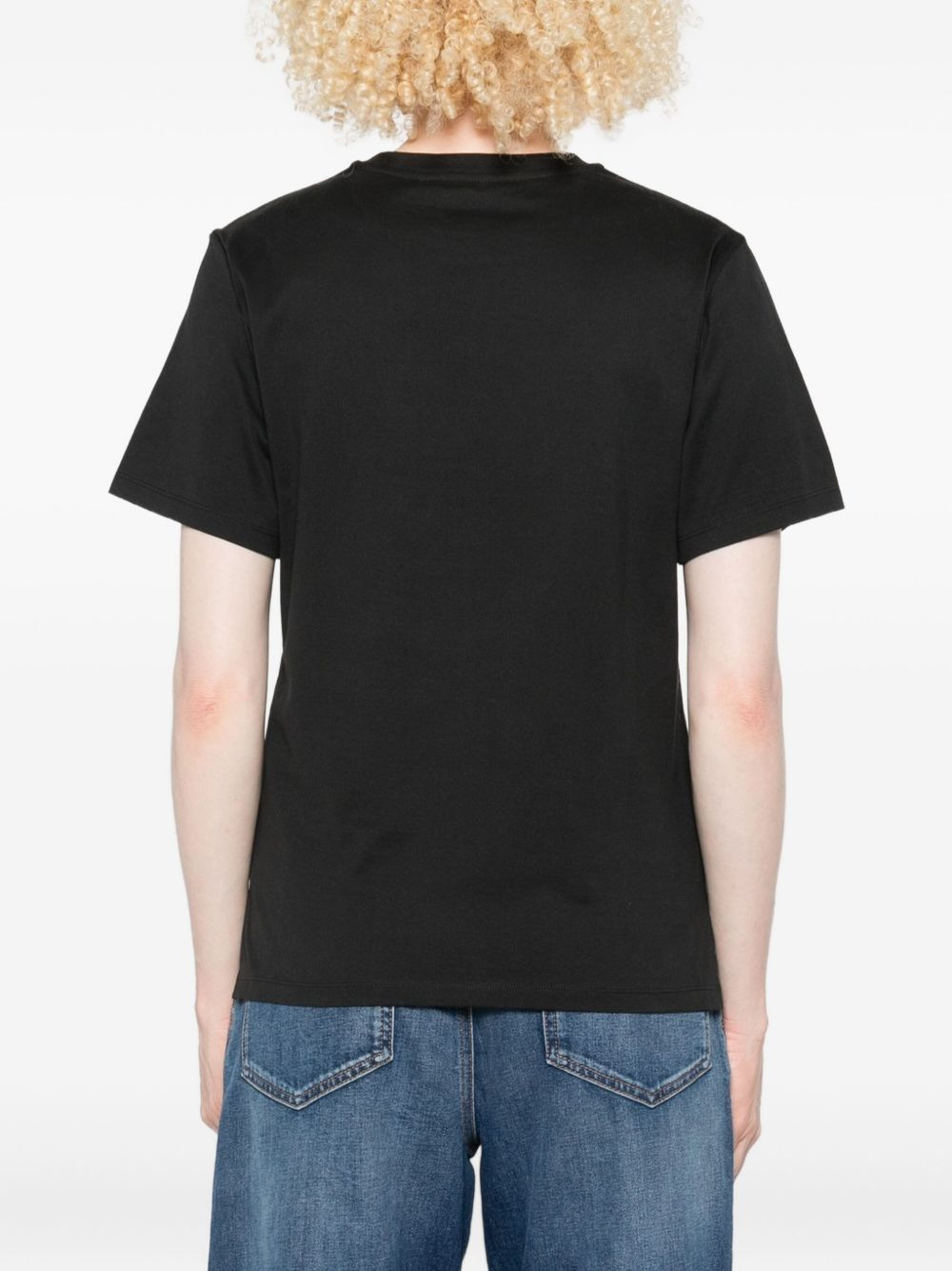 logo cotton T-shirt - 4