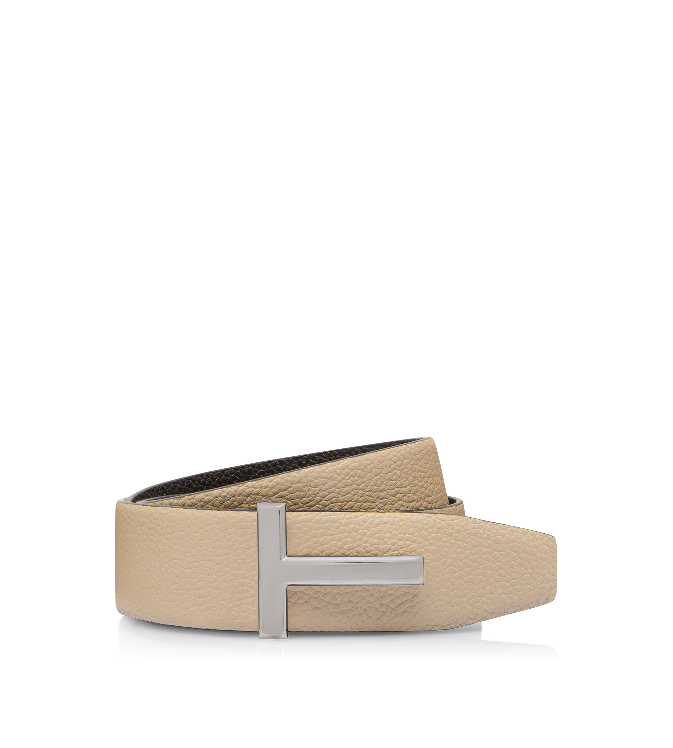 GRAIN LEATHER T ICON BELT - 1