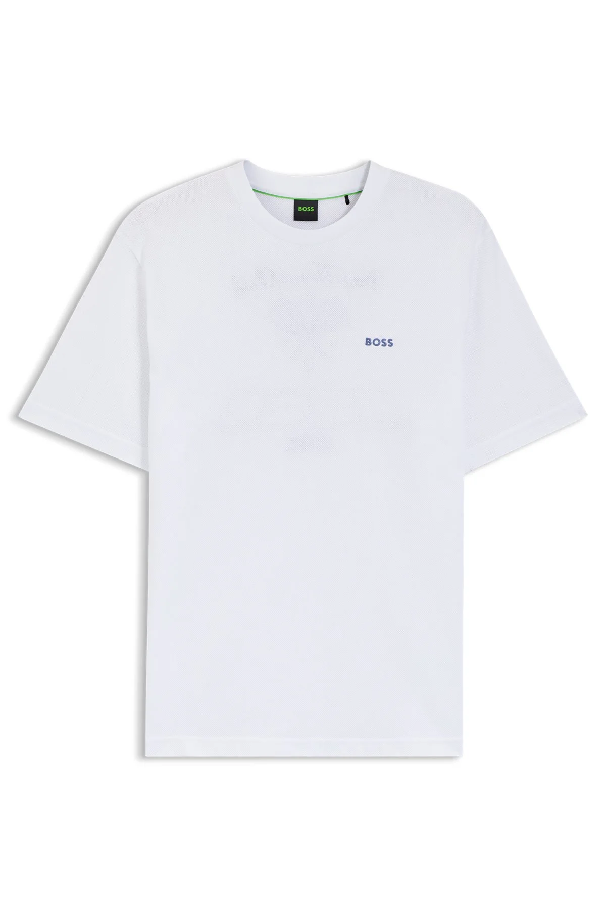EMBROIDERED-ARTWORK T-SHIRT IN COTTON MESH - 1