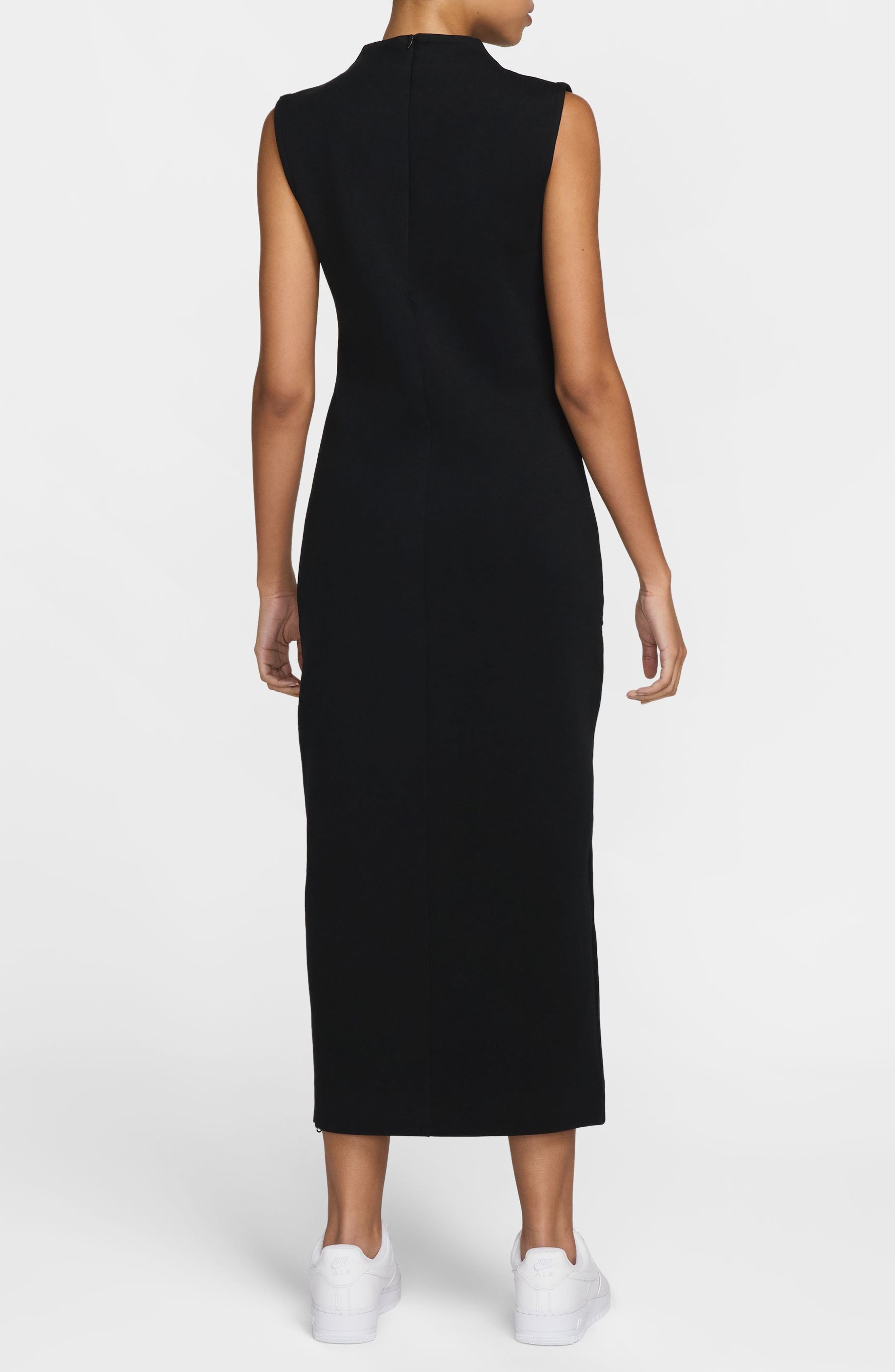 Nike Tech Fleece Sleeveless Maxi Dress in Black/Black at Nordstrom - 2