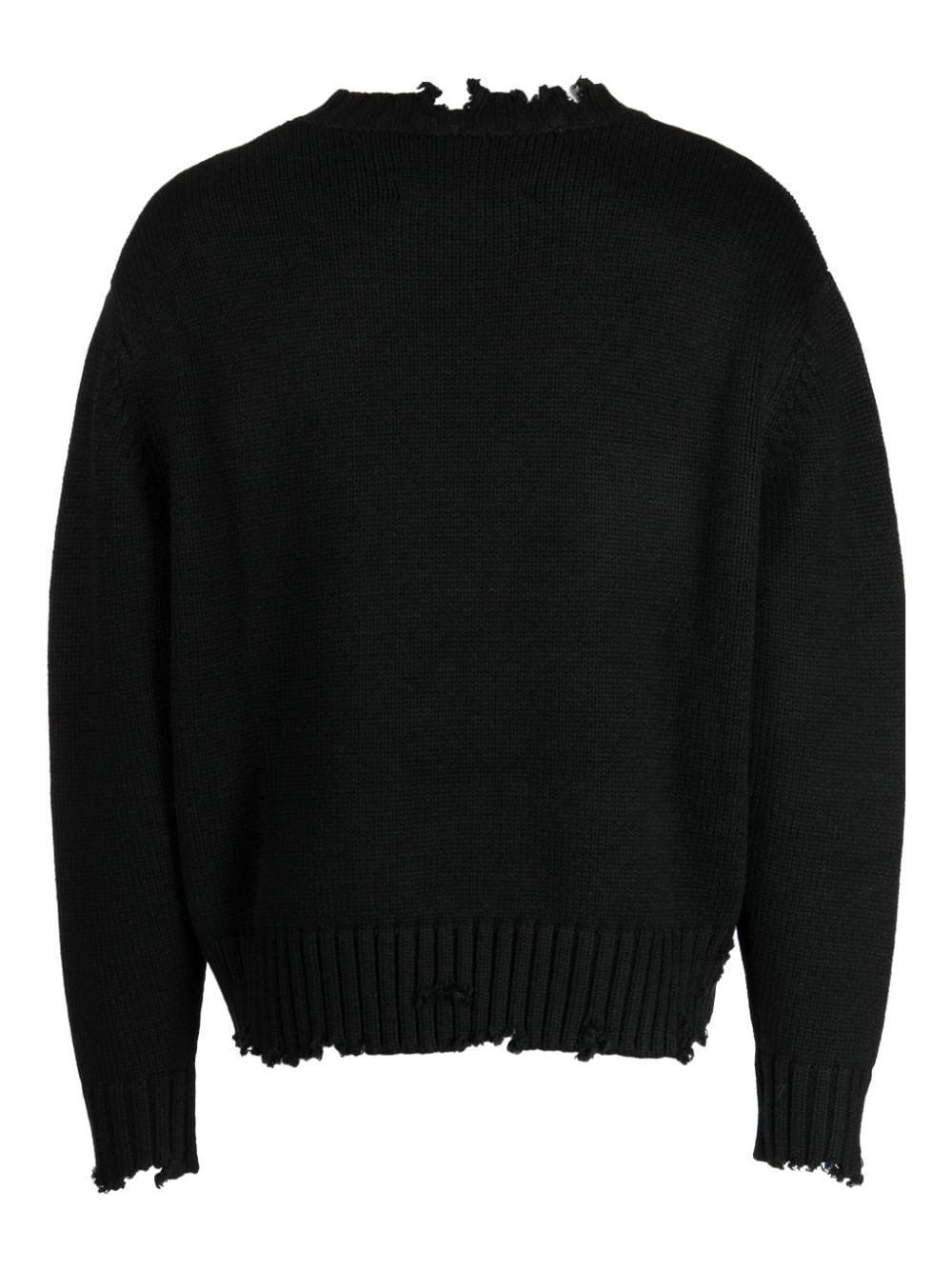 logo-plaque distressed-finish jumper - 2