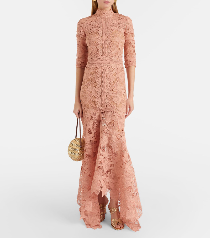 COSTARELLOS Kalissa guipure lace cocktail dress outlook