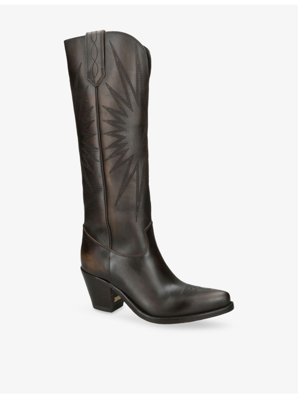 Wish Star Leather Knee-High Boots - 2