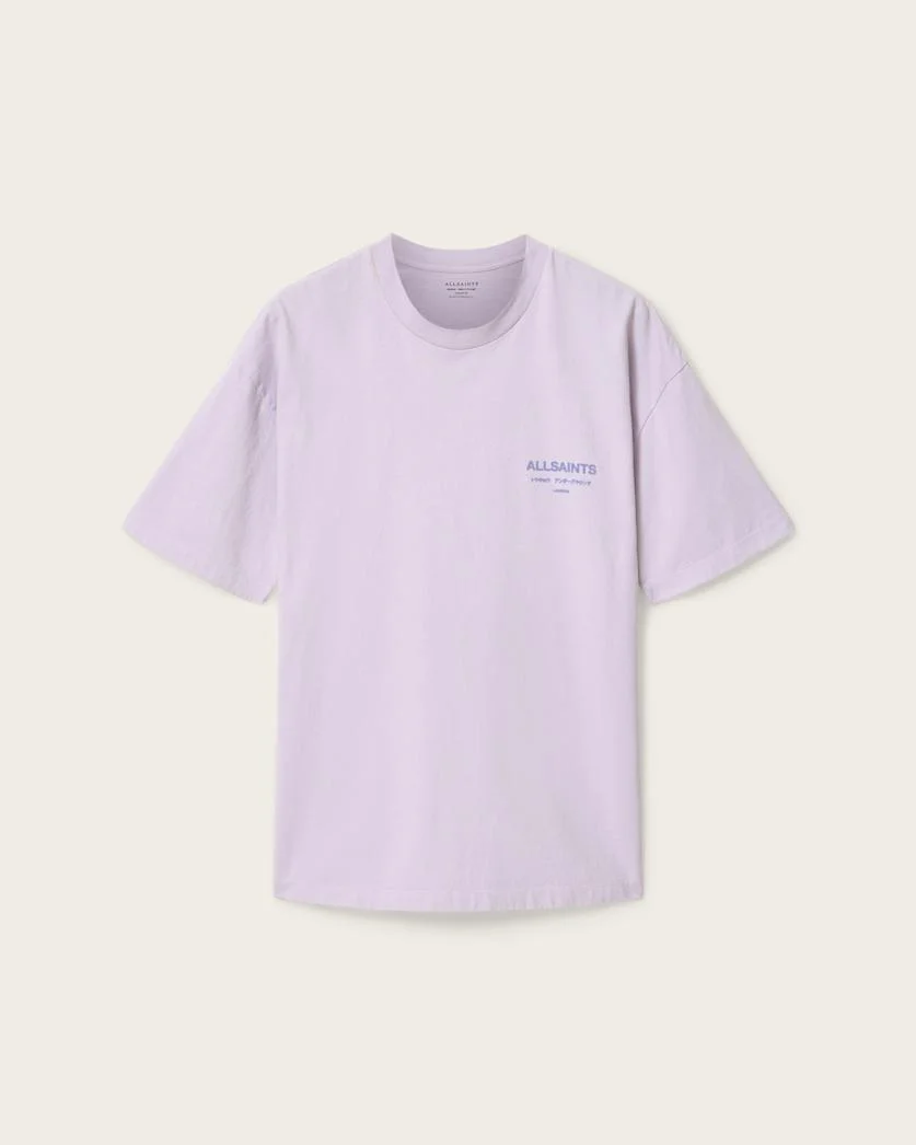XANDER FLOCKED LOGO OVERSIZED T-SHIRT - 1