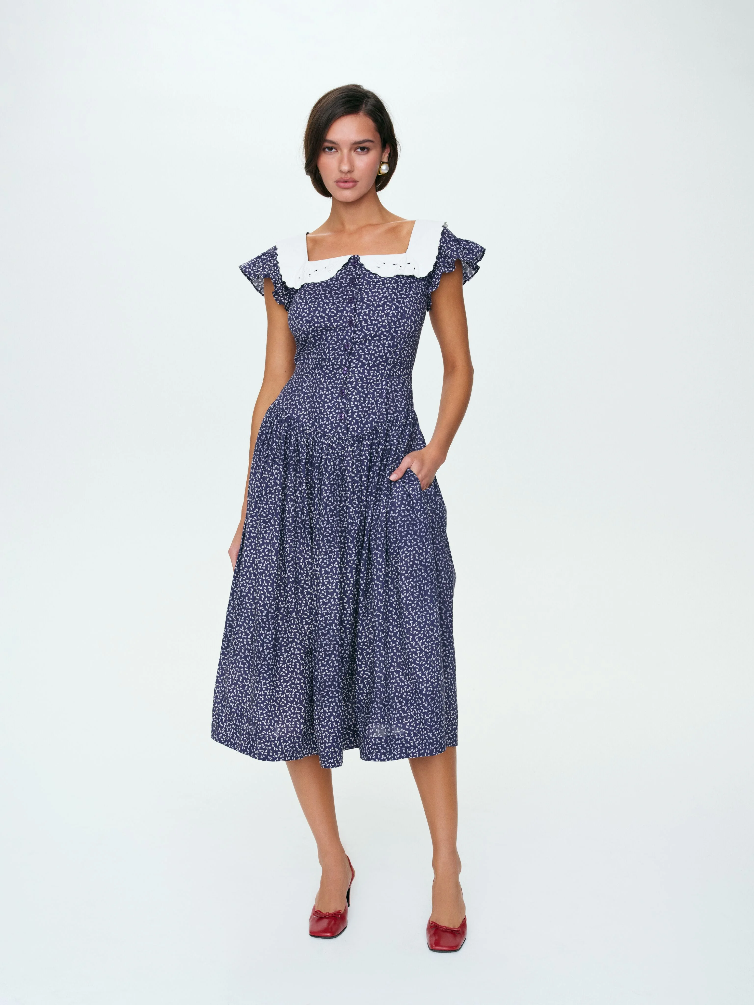 Lara Ann Ditsy Midi Dress - 1