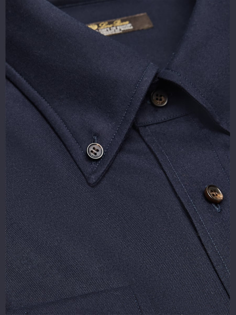 Loro Piana Men's Elia Button-Collar Pocket Sport Shirt outlook