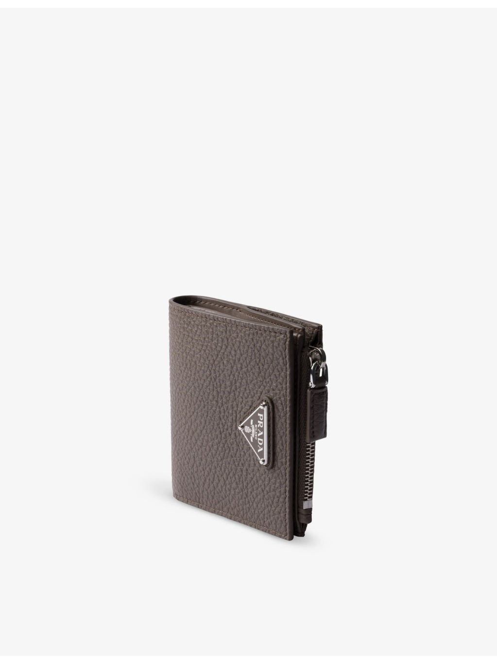 Logo-plaque small leather wallet - 2