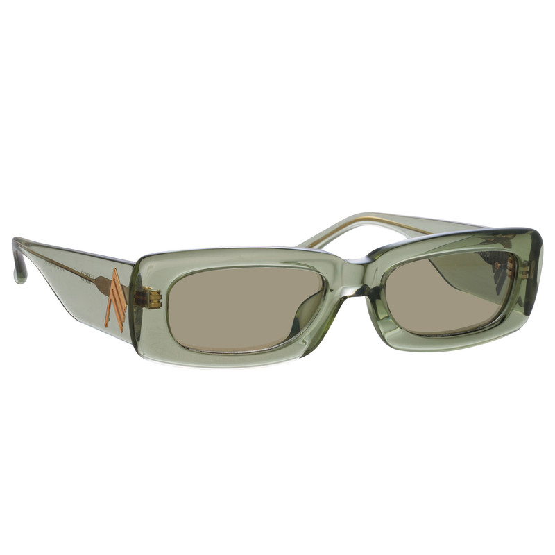 LINDA FARROW Mini Marfa in Military Green outlook