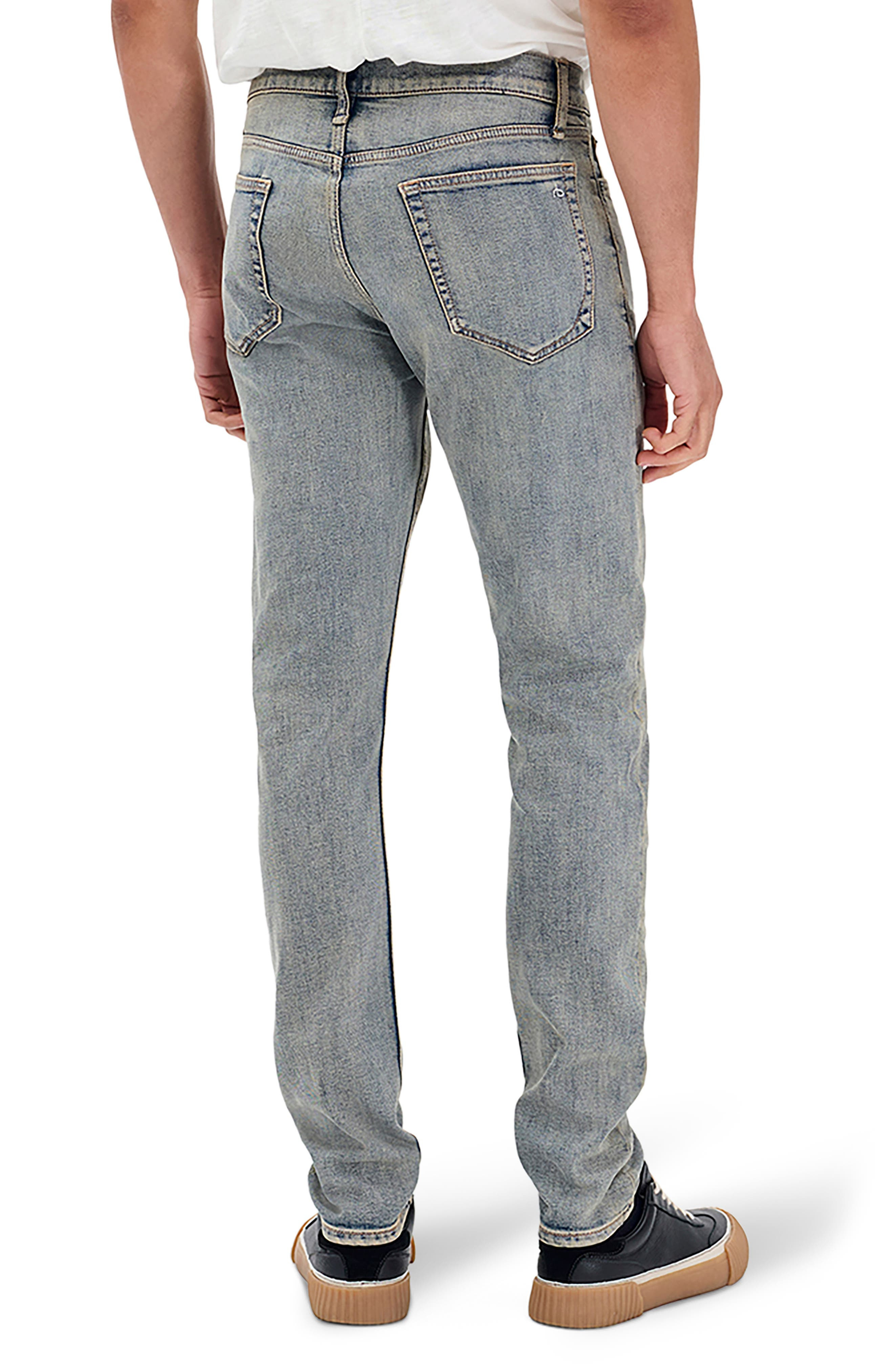 rag & bone Fit 2 Authentic Stretch Slim Jeans in Vinyl Blue at Nordstrom - 2