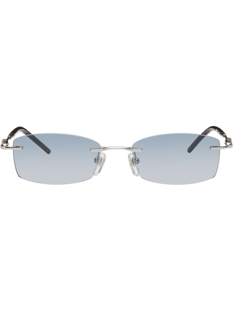 Silver Metal Lisp Sunglasses 1
