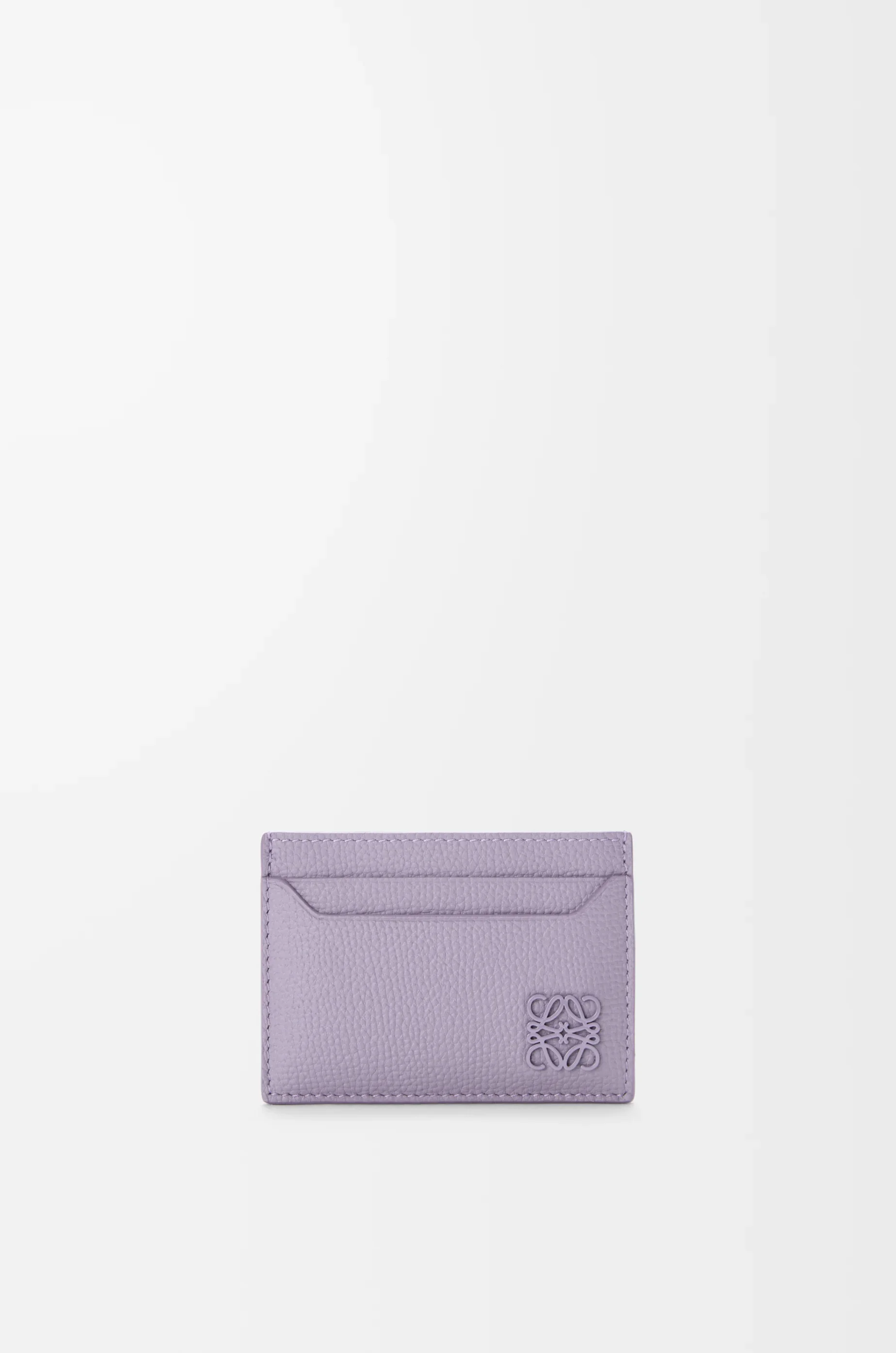 Anagram plain cardholder in pebble grained calfskin - 1