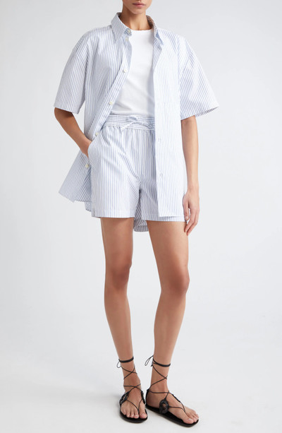 RÓHE Holiday Pinstripe Cotton Shorts outlook