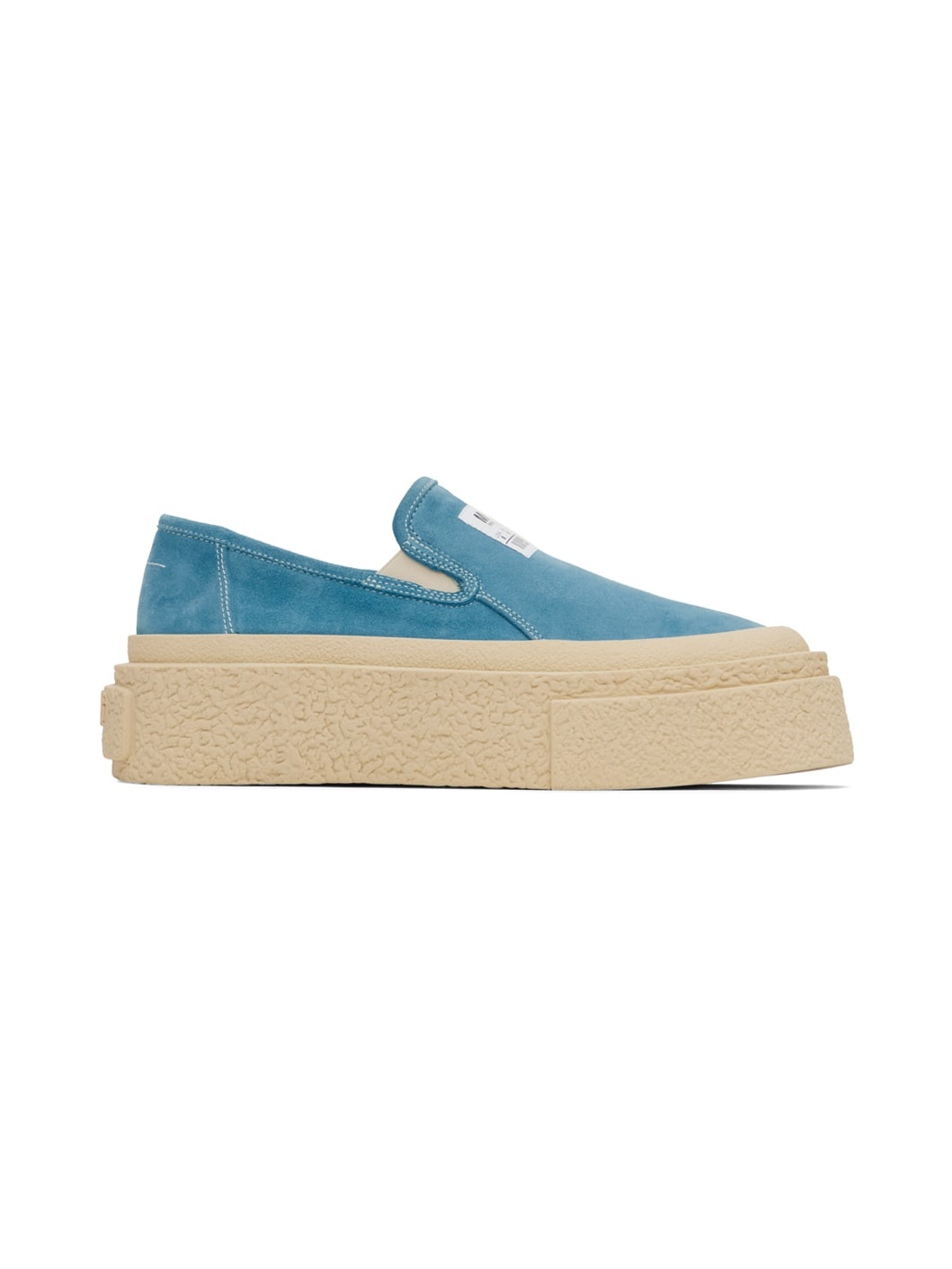 Blue Platform Slip-On Sneakers - 1