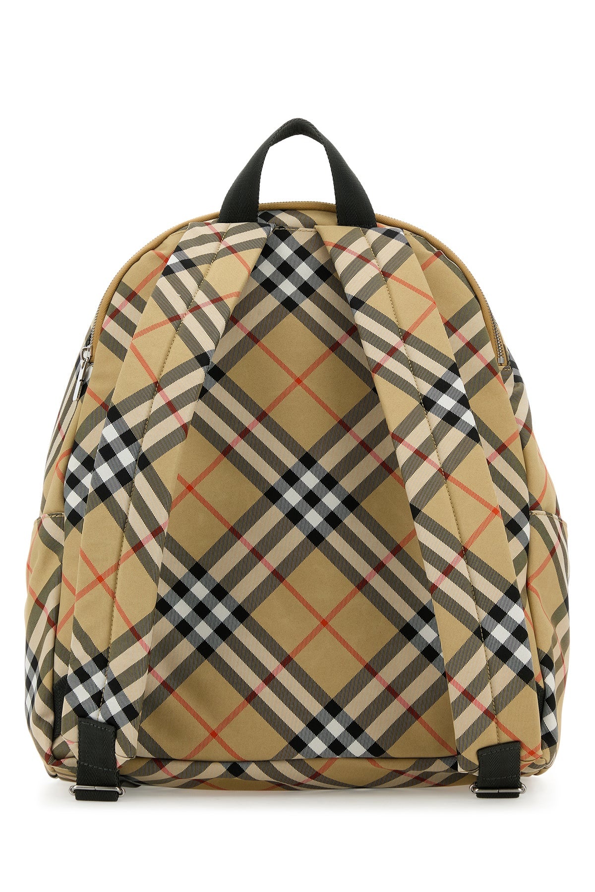 Embroidered fabric Check backpack - 3