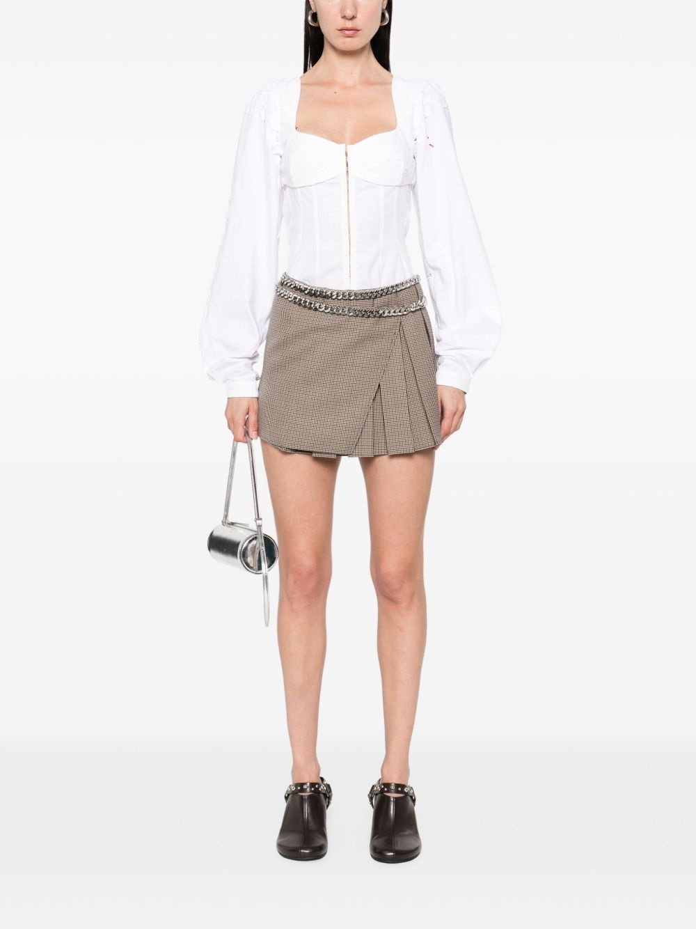 Houndstooth skirt - 2