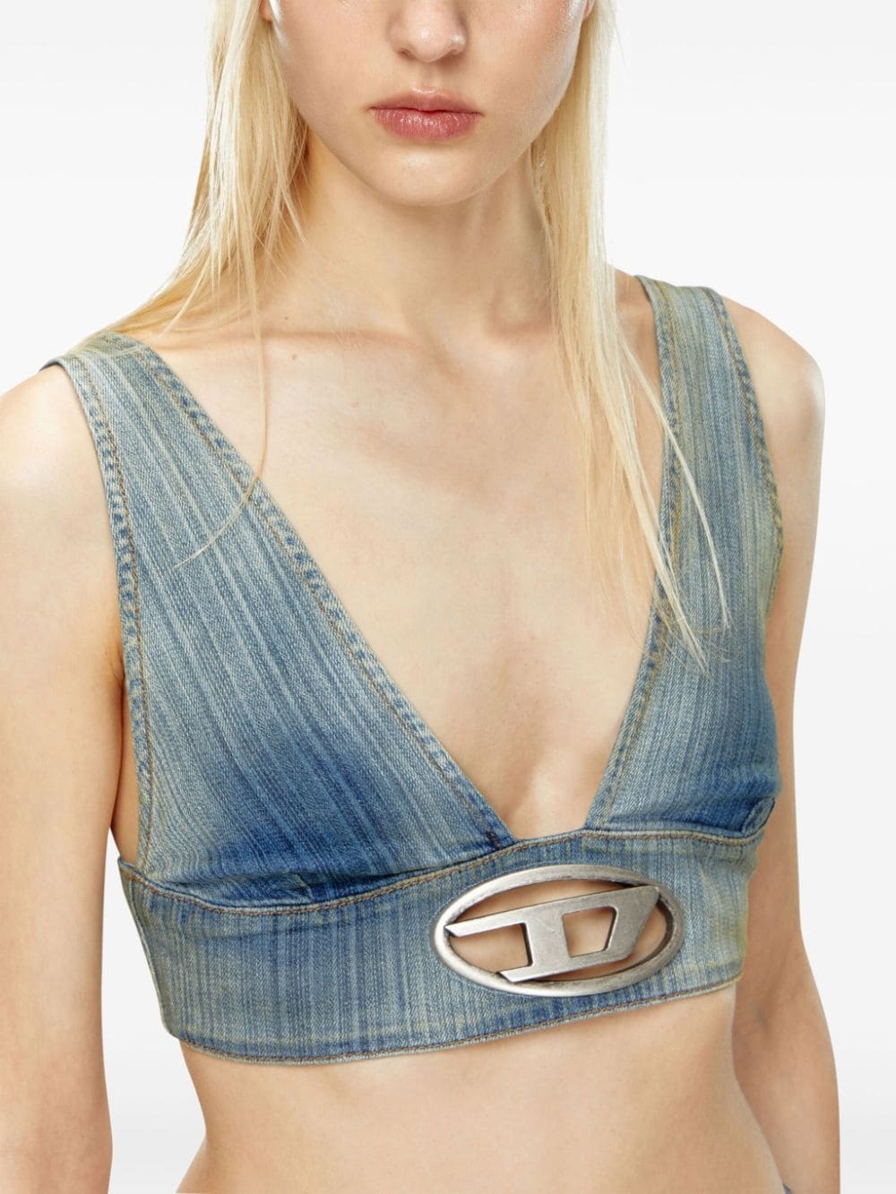 De-Elly-S denim crop top - 5