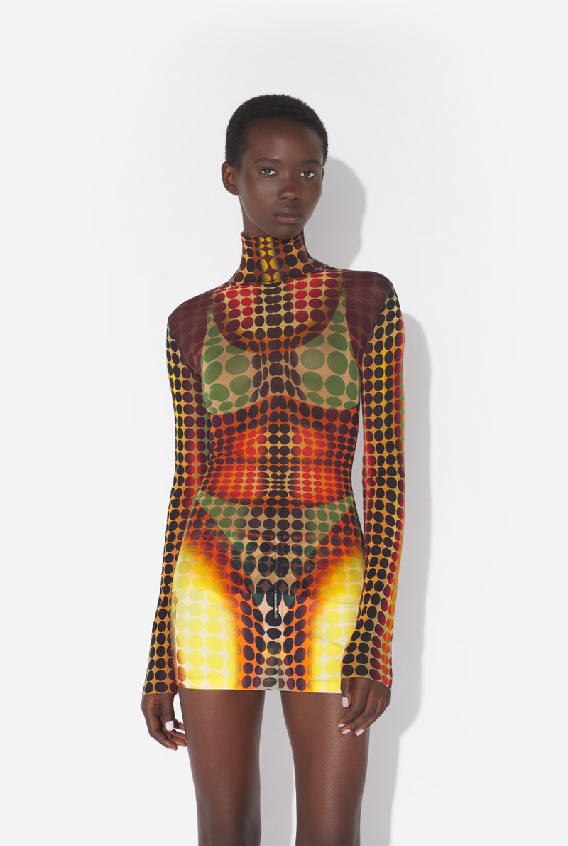 Jean Paul Gaultier RE-EDITION - THE BROWN DOTS MESH TOP outlook