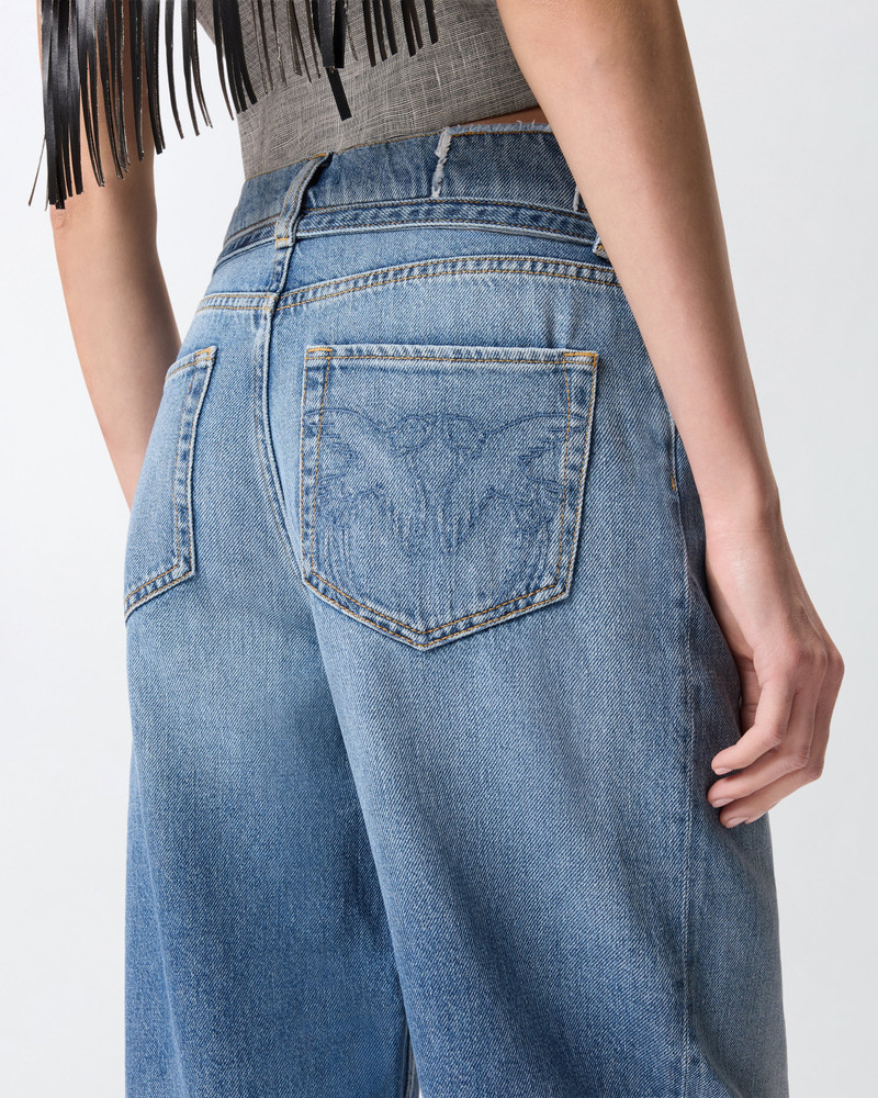 BALLOON JEANS WITH WORN EFFECT 6