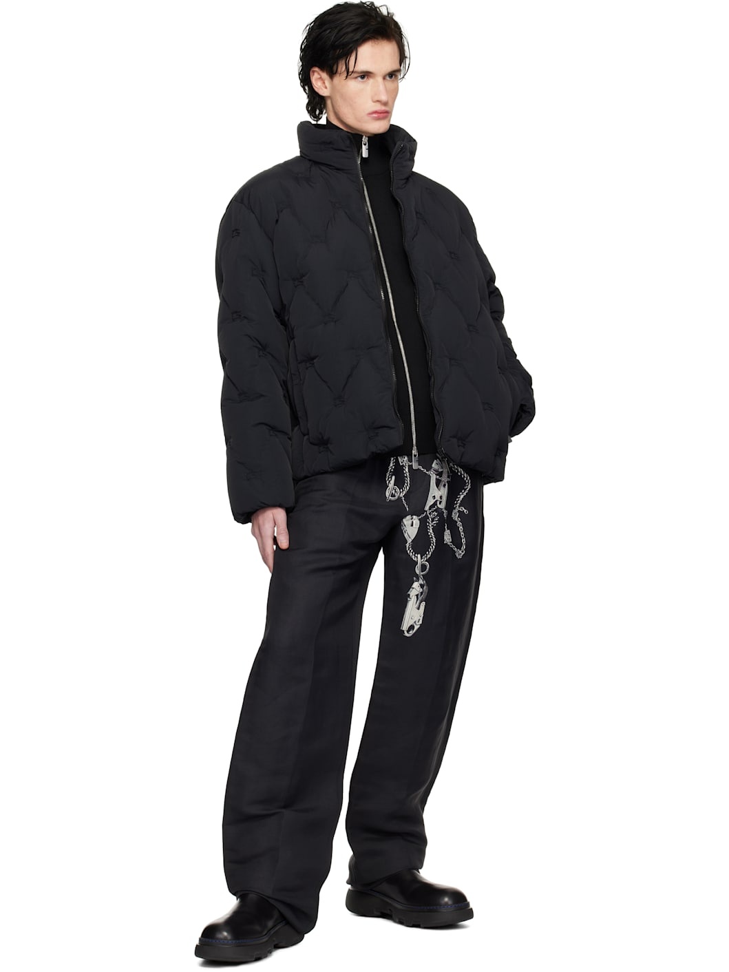 Black EKD Nylon Preston Padded Down Jacket - 4