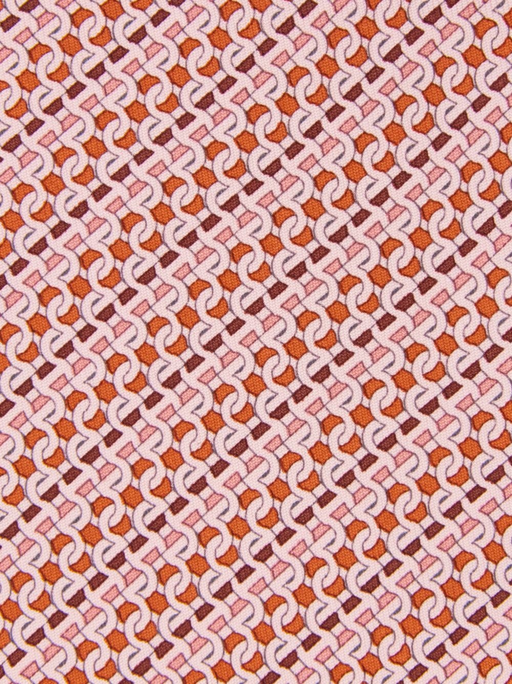 patterned silk tie - 3