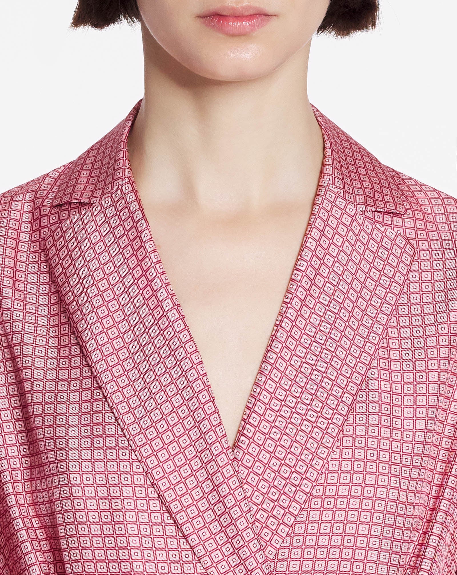 PRINTED MIDI WRAP DRESS - 5