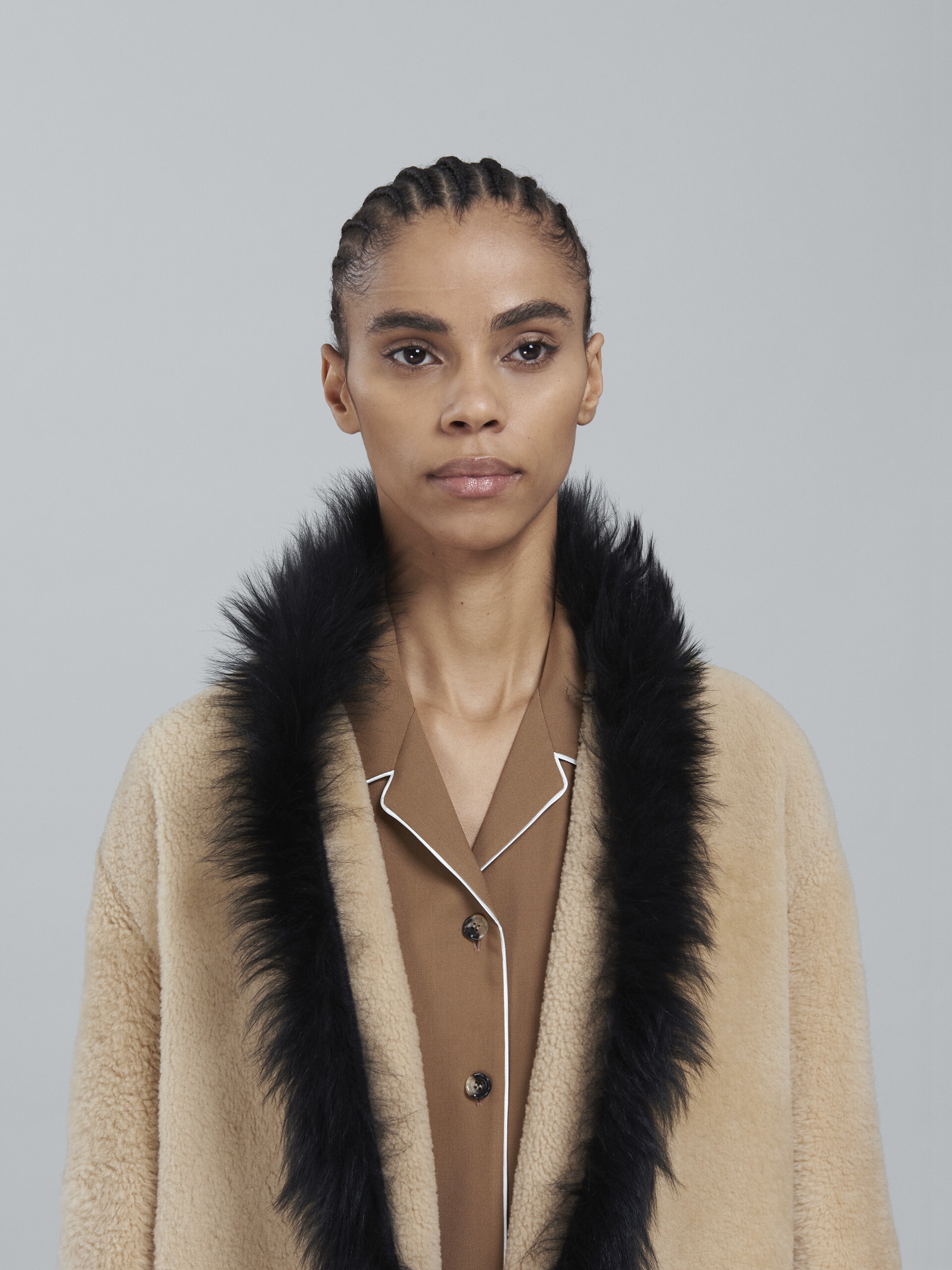 LIGHT MERINO VELOUR COAT - 4