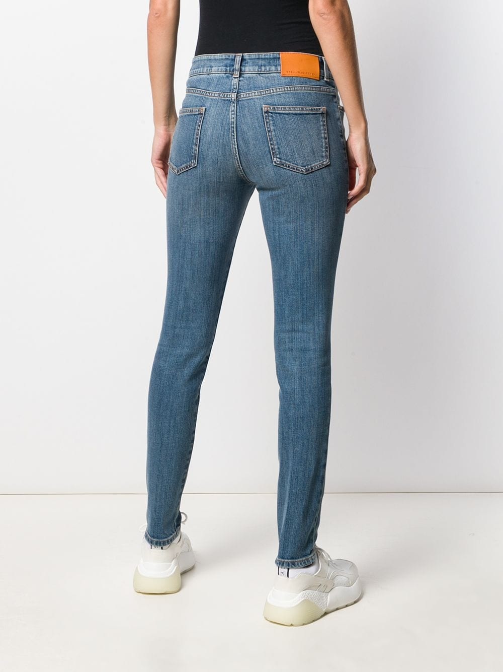 mid-rise skinny jeans - 4