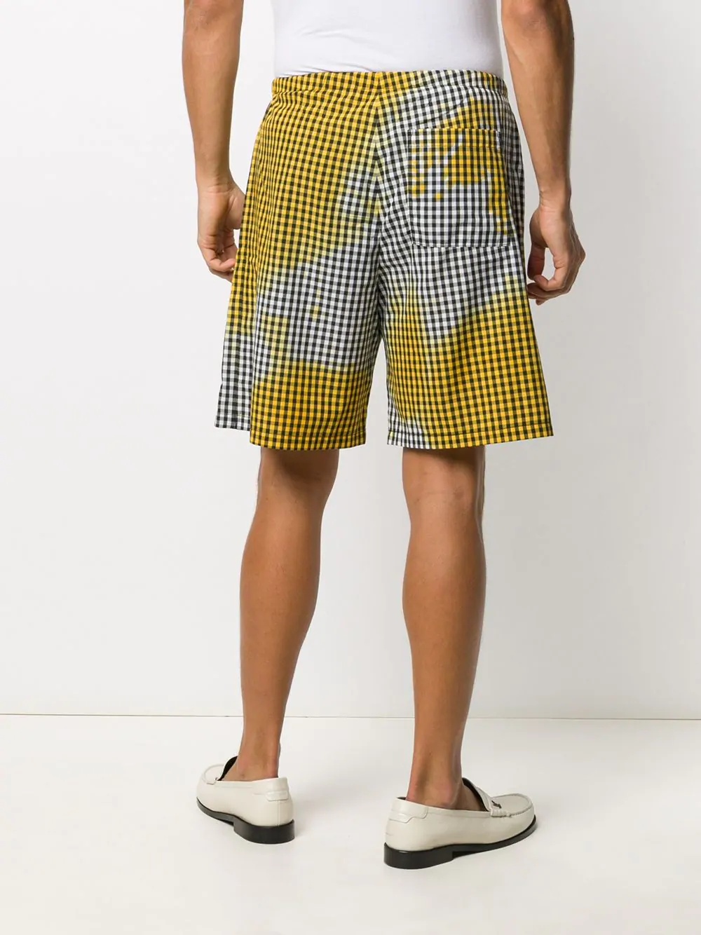 gingham-check shorts - 4