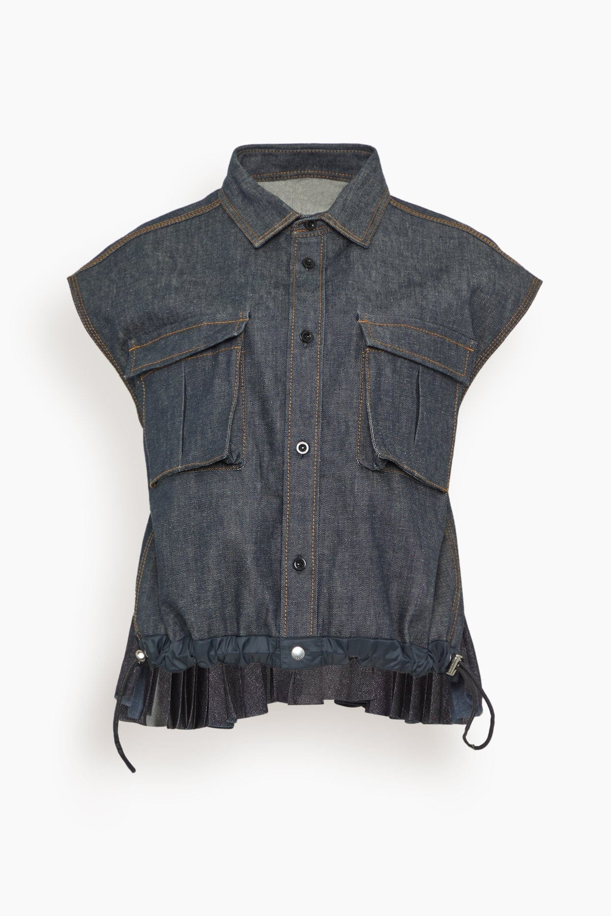 Denim Mix Shirt in Indigo - 5
