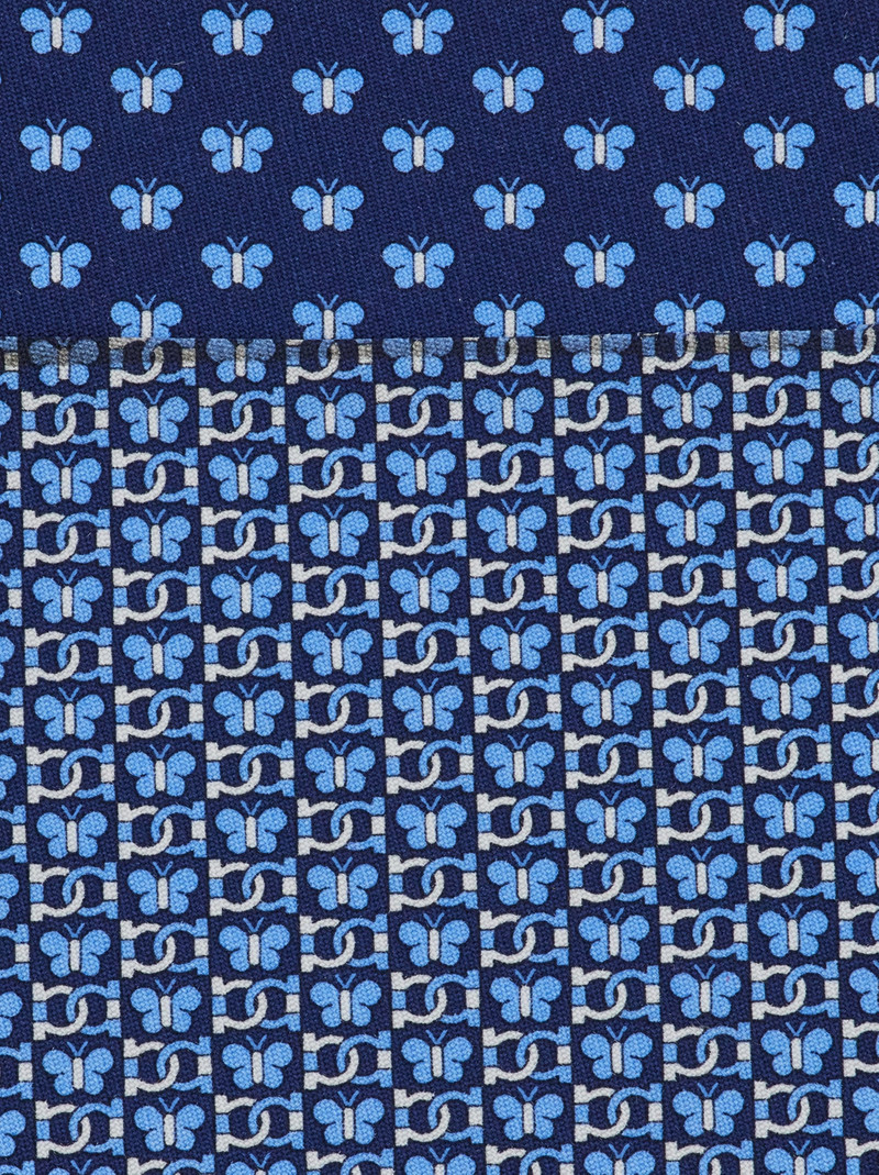 FERRAGAMO Butterfly print silk tie outlook