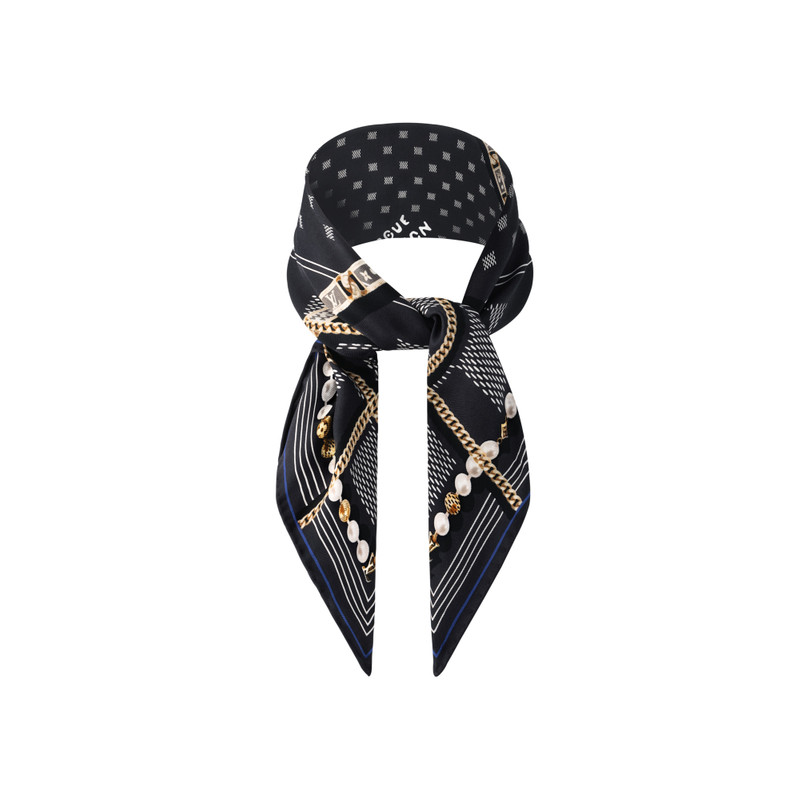 Damier Tied Up Silk Bandana 3