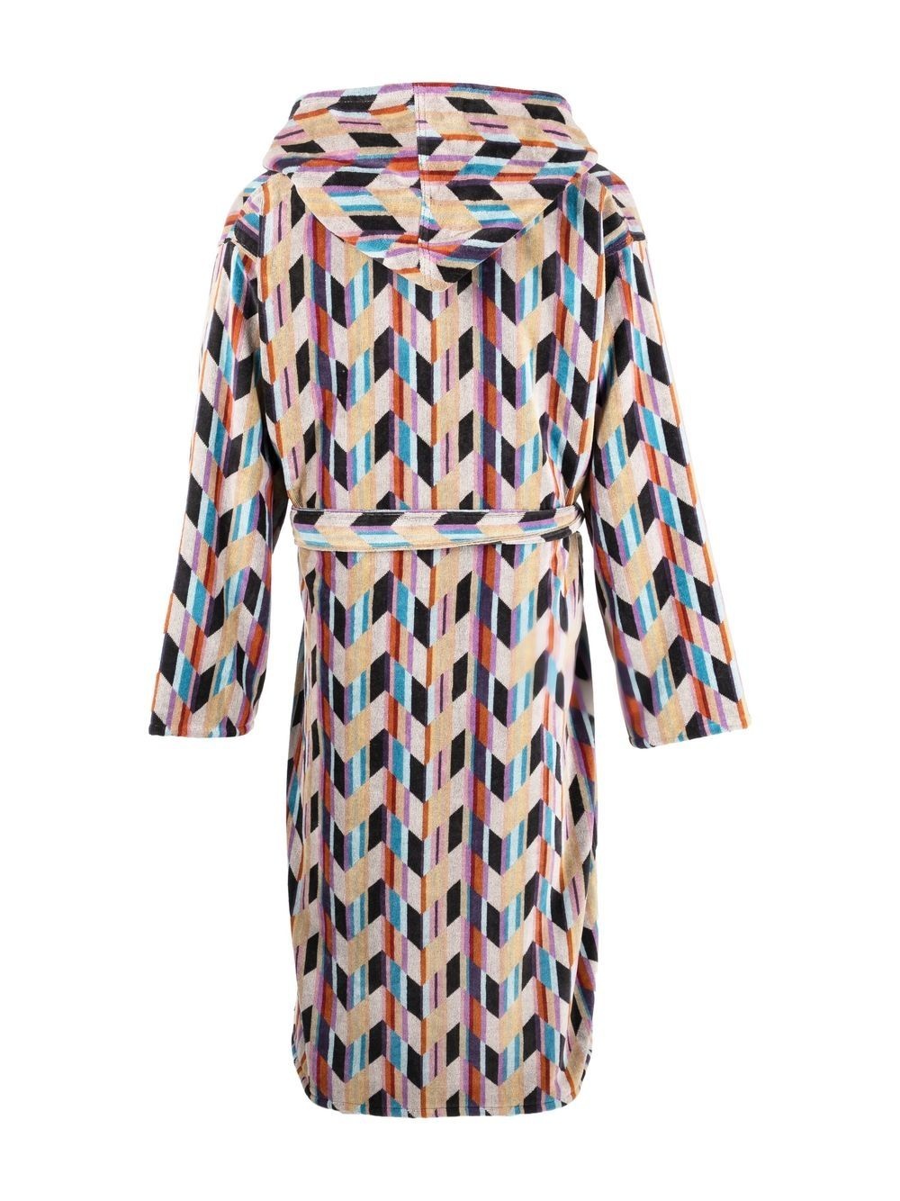 all-over graphic-print bathrobe - 3