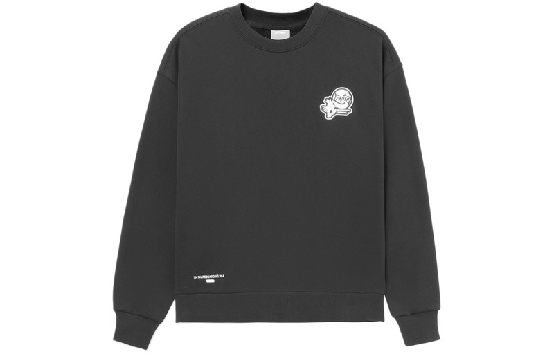 Li-Ning Li-Ning Skateboard Series Funny Printing Fleece Lined Stay Warm Pullover 'Black White' AWDR825-3 outlook