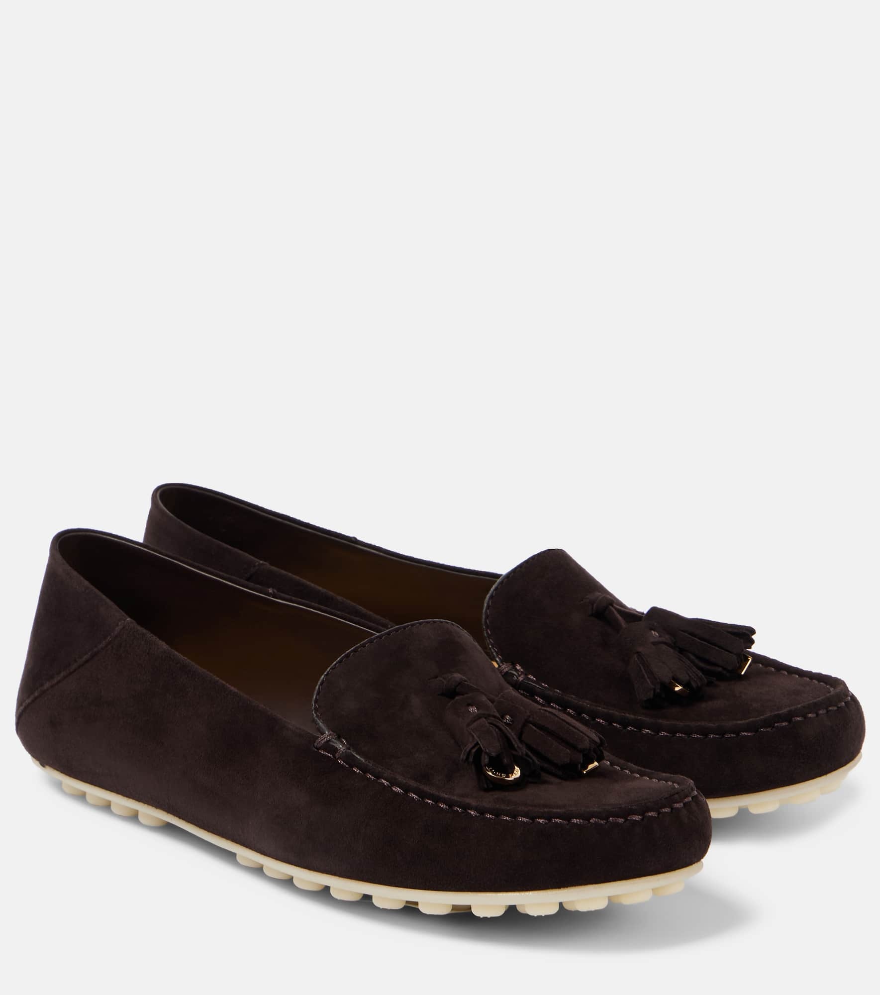 Dot suede moccasins - 1