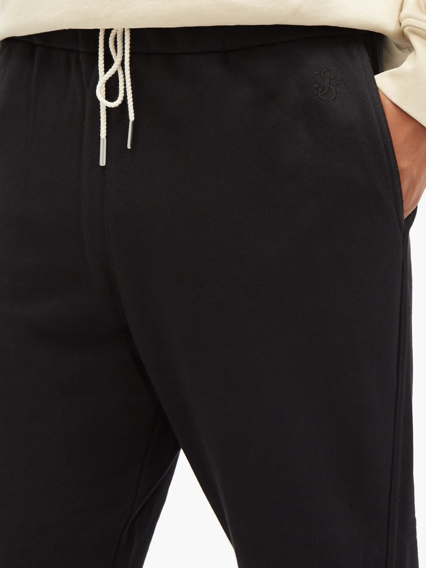 Cotton-jersey track pants - 3