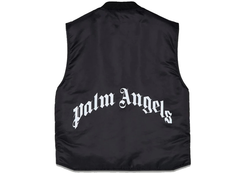 Palm Angels Palm Angels Curved Logo Vest Black outlook