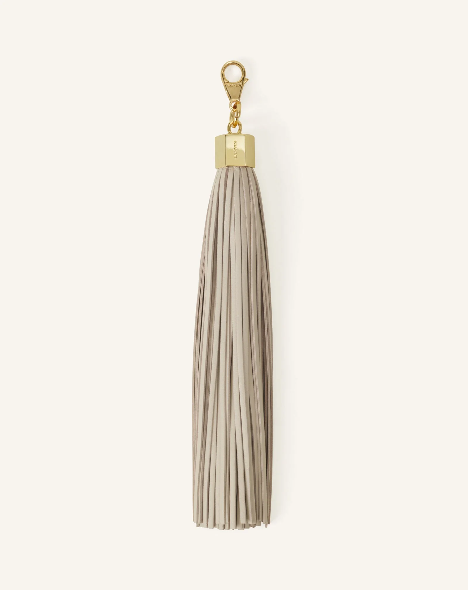 LEATHER POMPOM BAG CHARM - 1