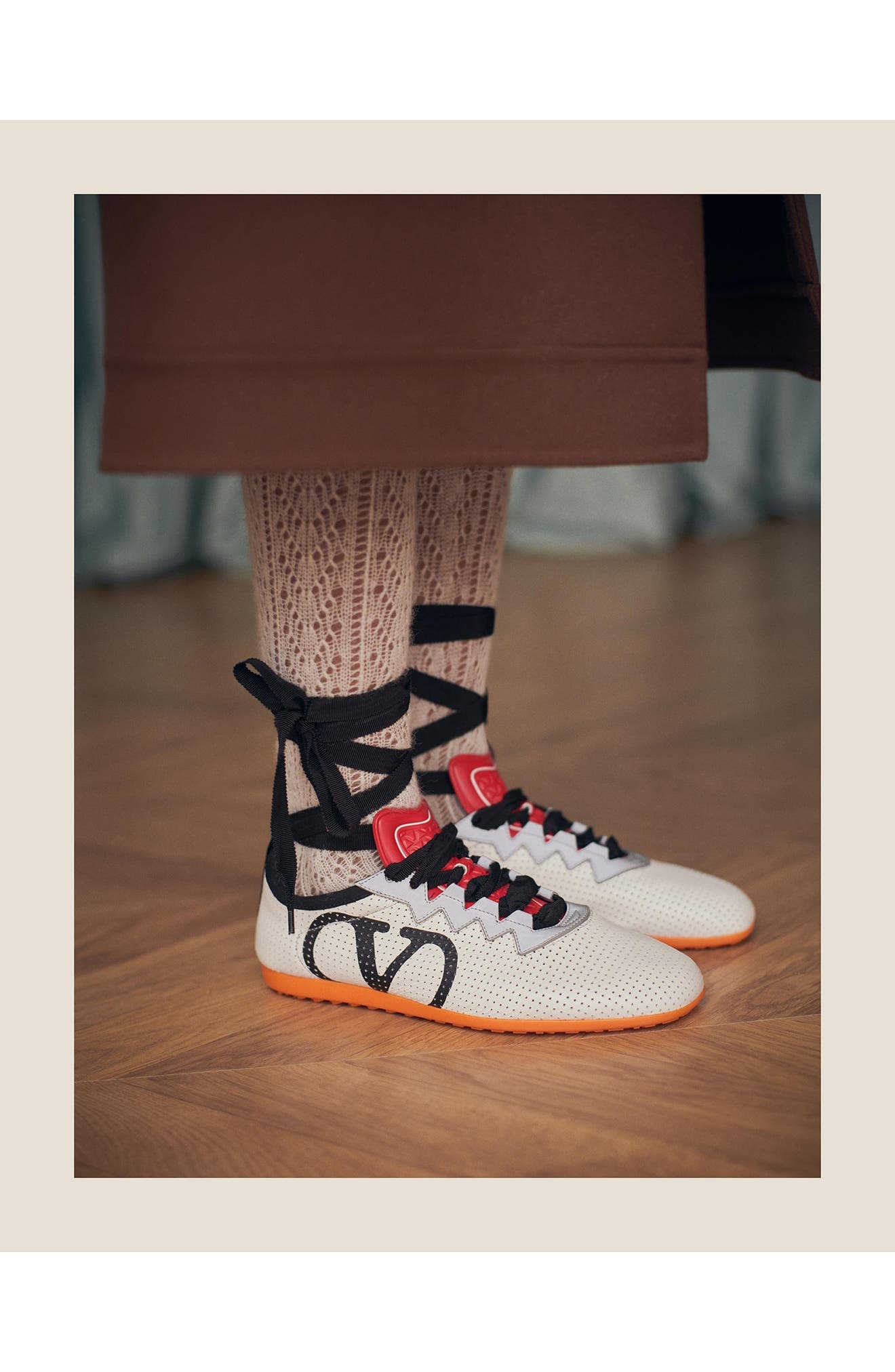Valentino Garavani Chromathon Perforated Sneaker in White Multi at Nordstrom - 2