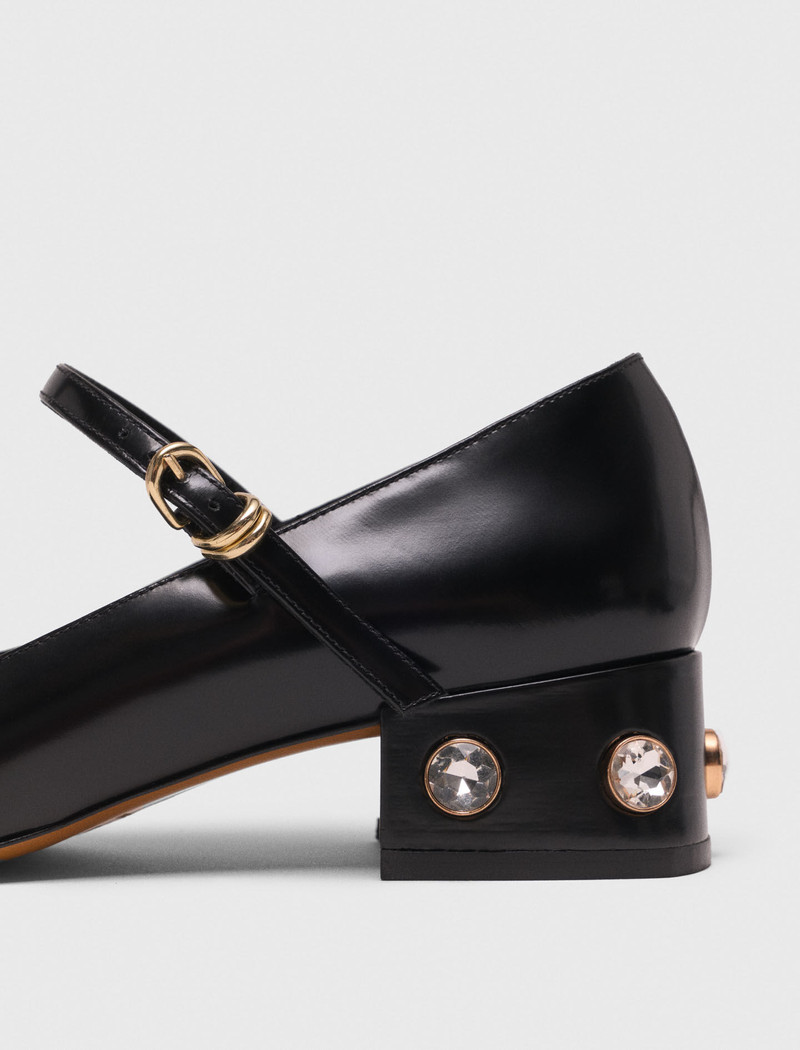 Heeled rhinestone Mary Janes 4