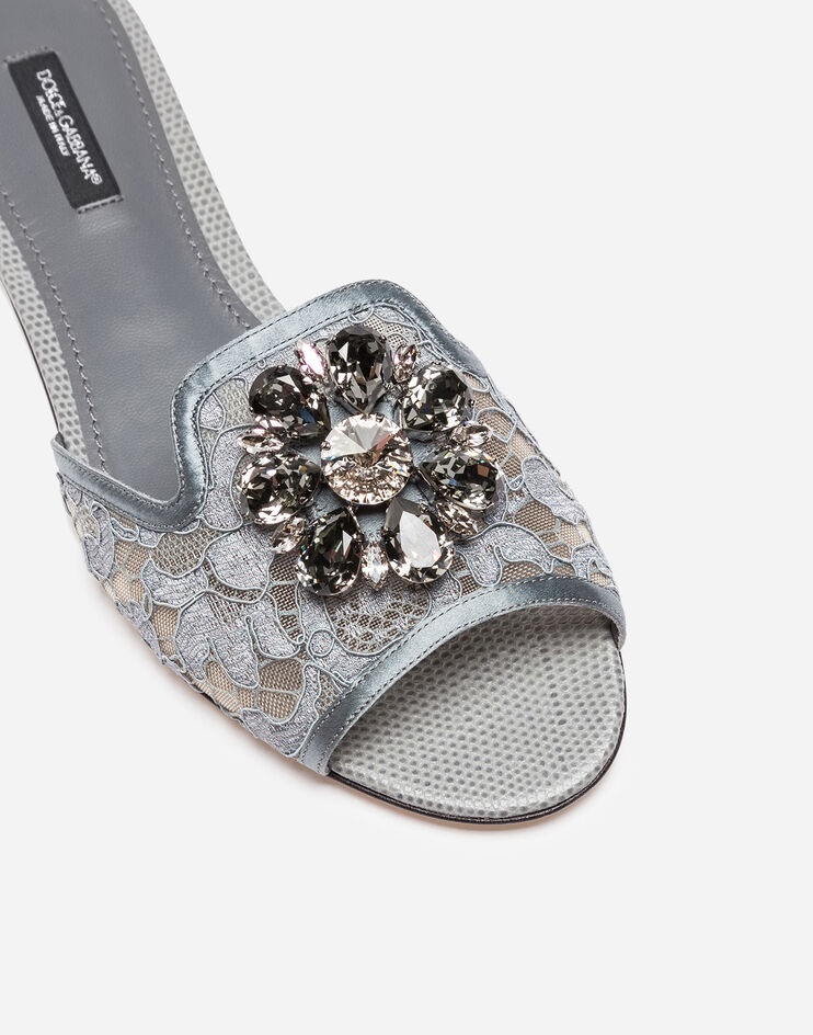 Lace sliders with crystals - 2