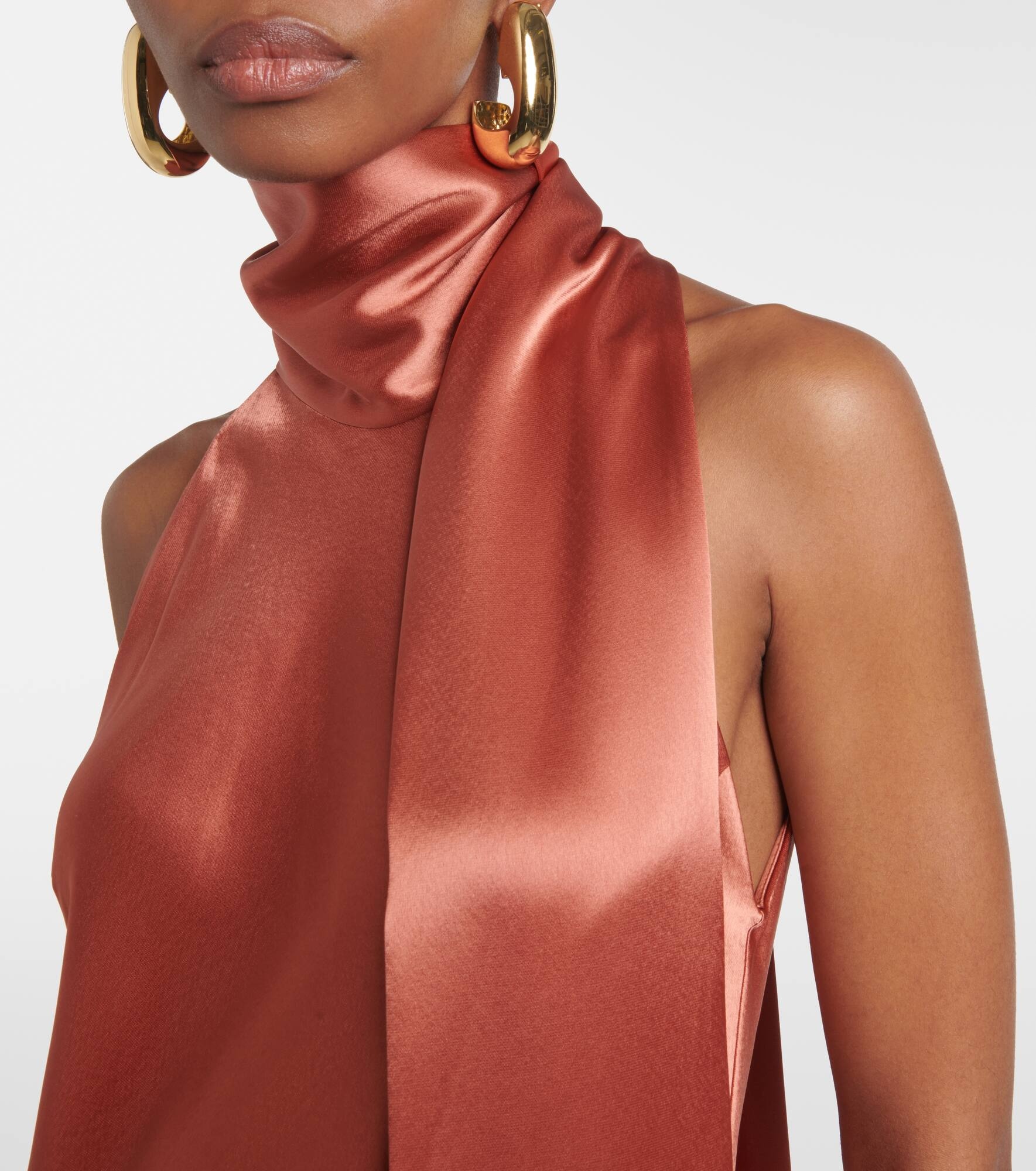 Sienna satin gown - 4