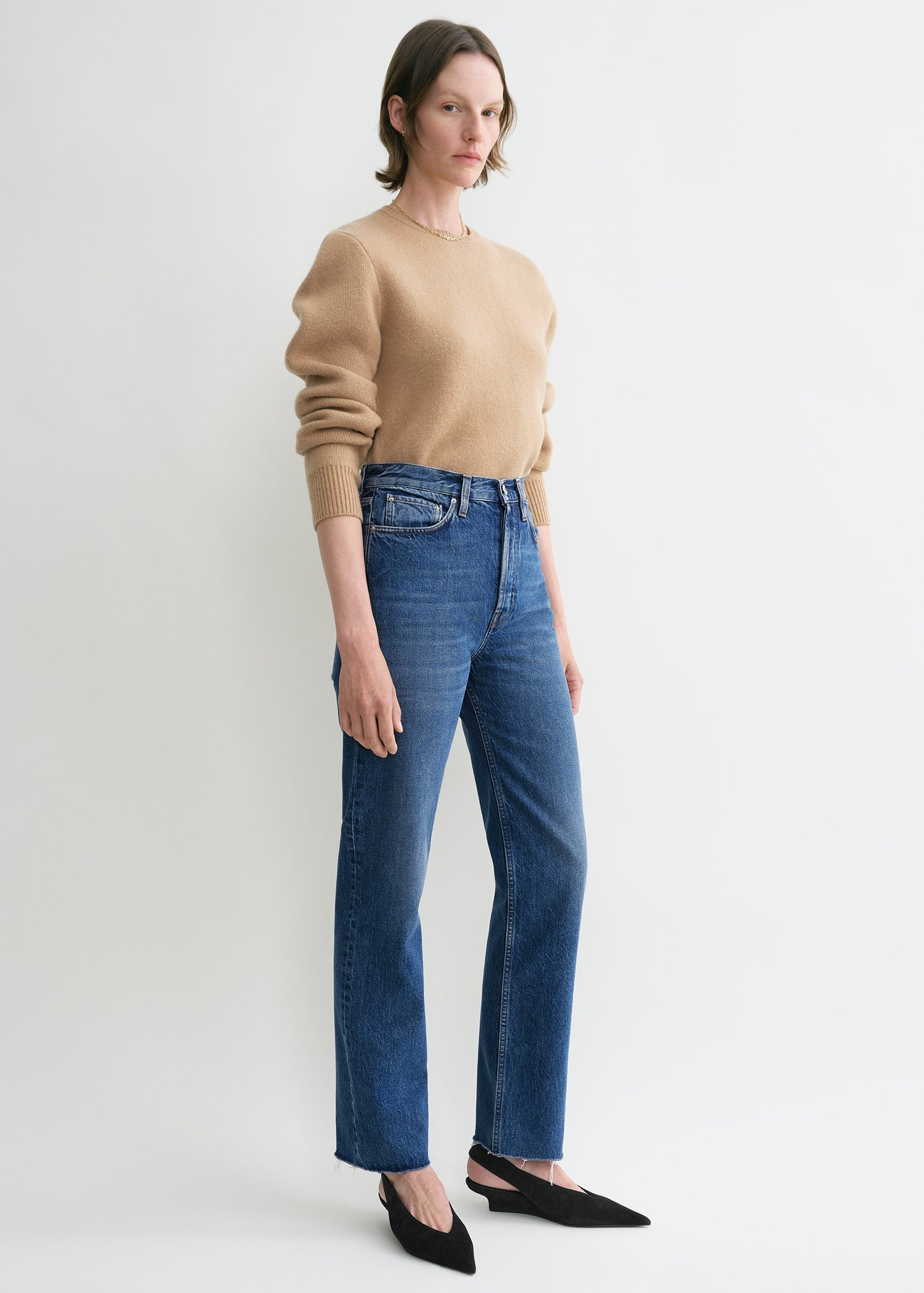 Classic cut denim mid blue - 3