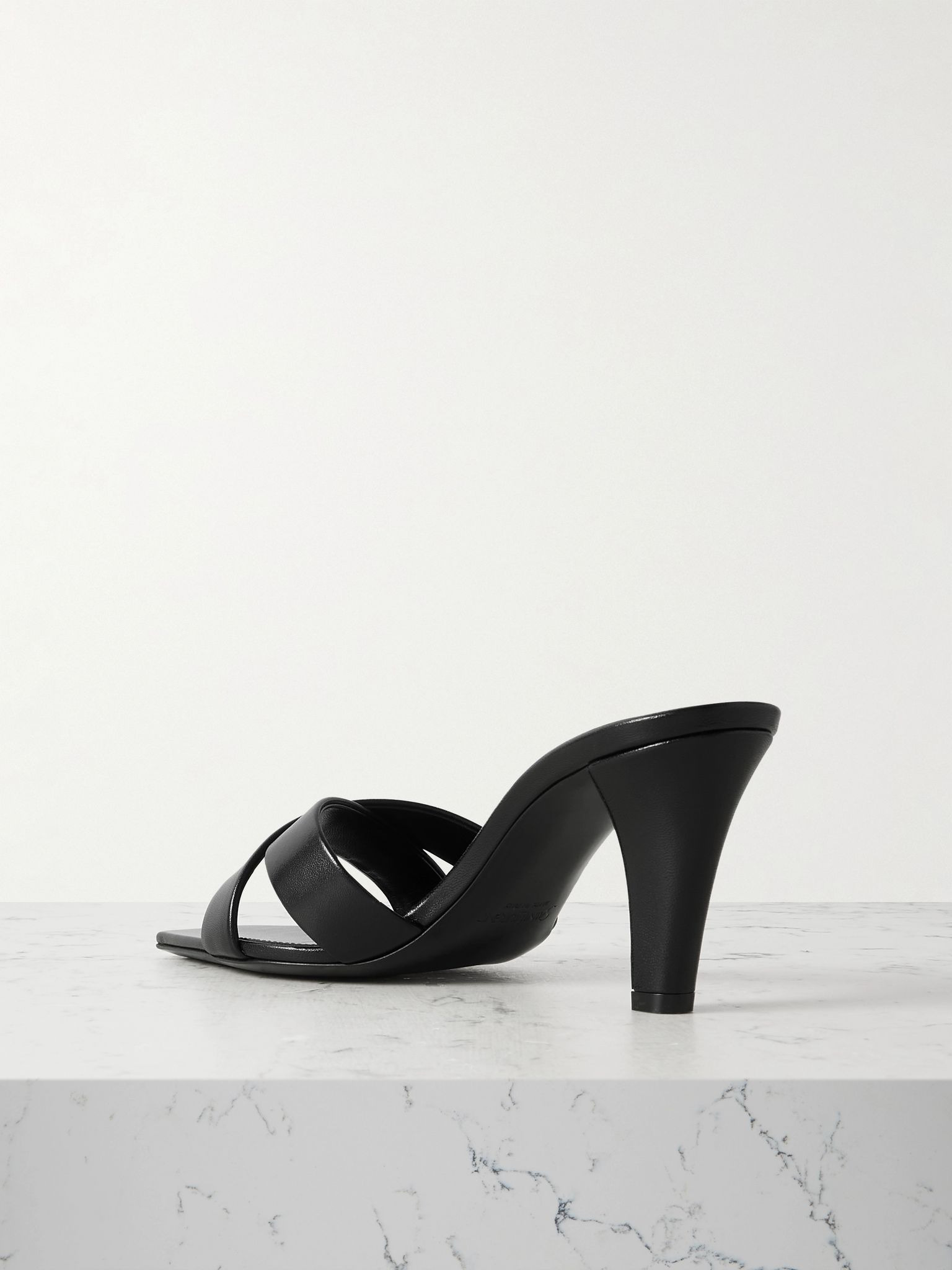 Jill leather mules Black - 3