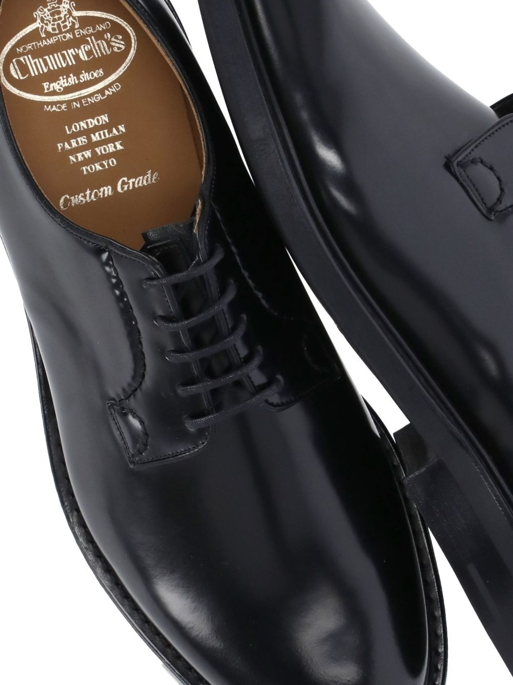 leather derby shoes - 4