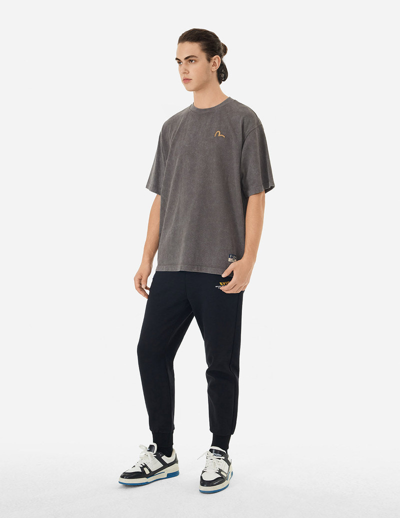 SEAGULL EMBROIDERY WASHED RELAX FIT T-SHIRT 1