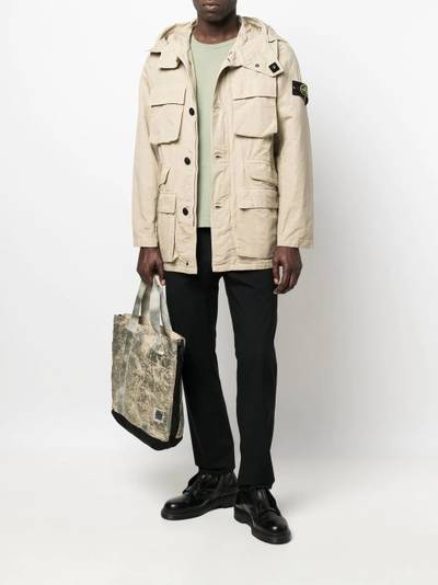 Stone Island Compass-badge hooded jacket outlook