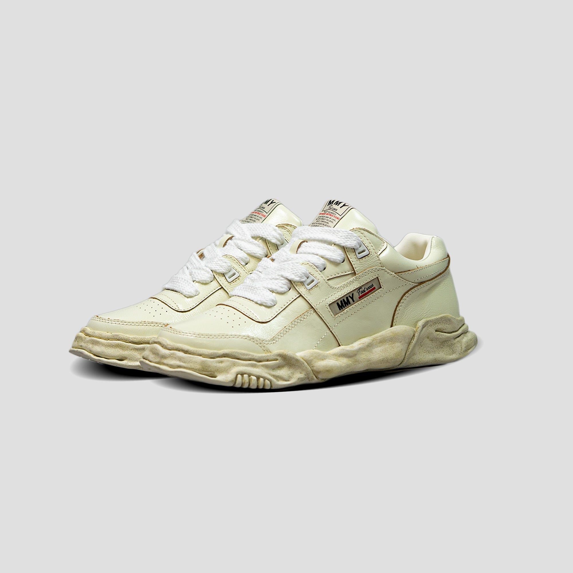 PARKER OG SOLE WRINKLED LEATHER LOW-TOP SNEAKER - 2