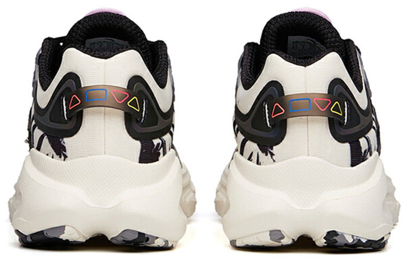 ANTA (WMNS) ANTA Running Series Sneakers Leather 'White Black Grey' 122135590-3 outlook