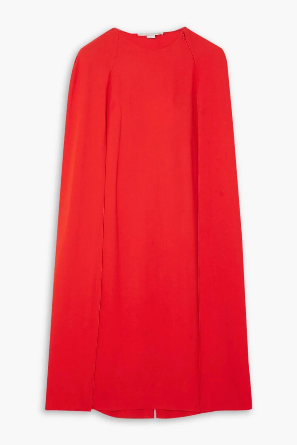 Cape-effect crepe midi dress - 1
